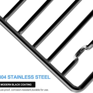 Bar Soap Dish Holder for Shower Bathroom Stainless Steel Rust Proof Self Draining, Black-1 Pack